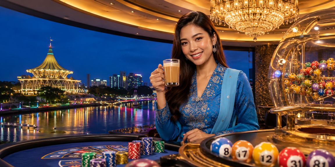 Pengguna Kuching bermain loteri dan slot dalam talian dengan fz150